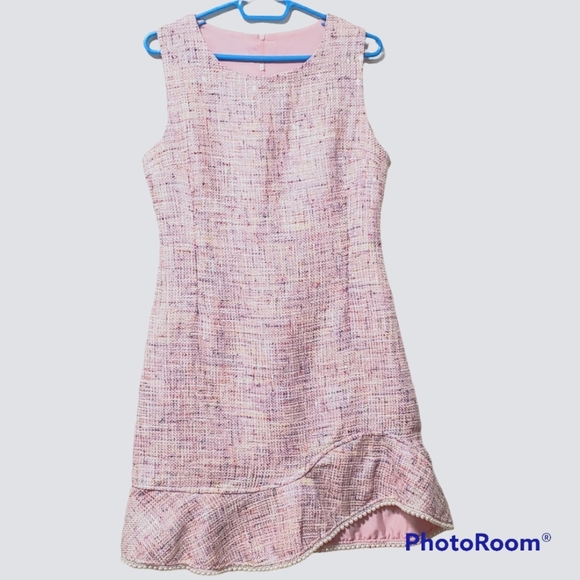 Tweed Sleeveless Dress - Picture 1 of 7